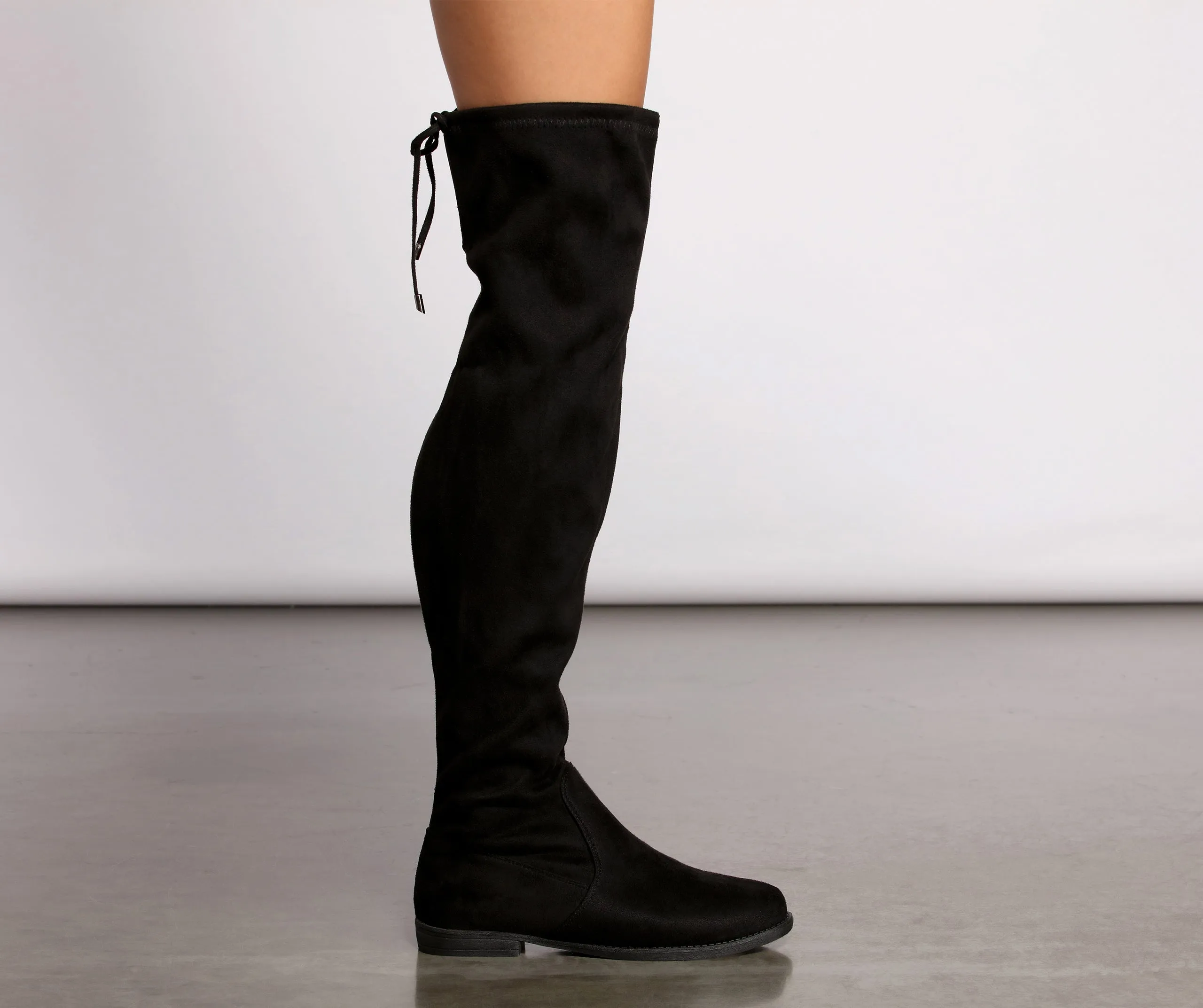 Simply Stylish Flat Over The Knee Boots