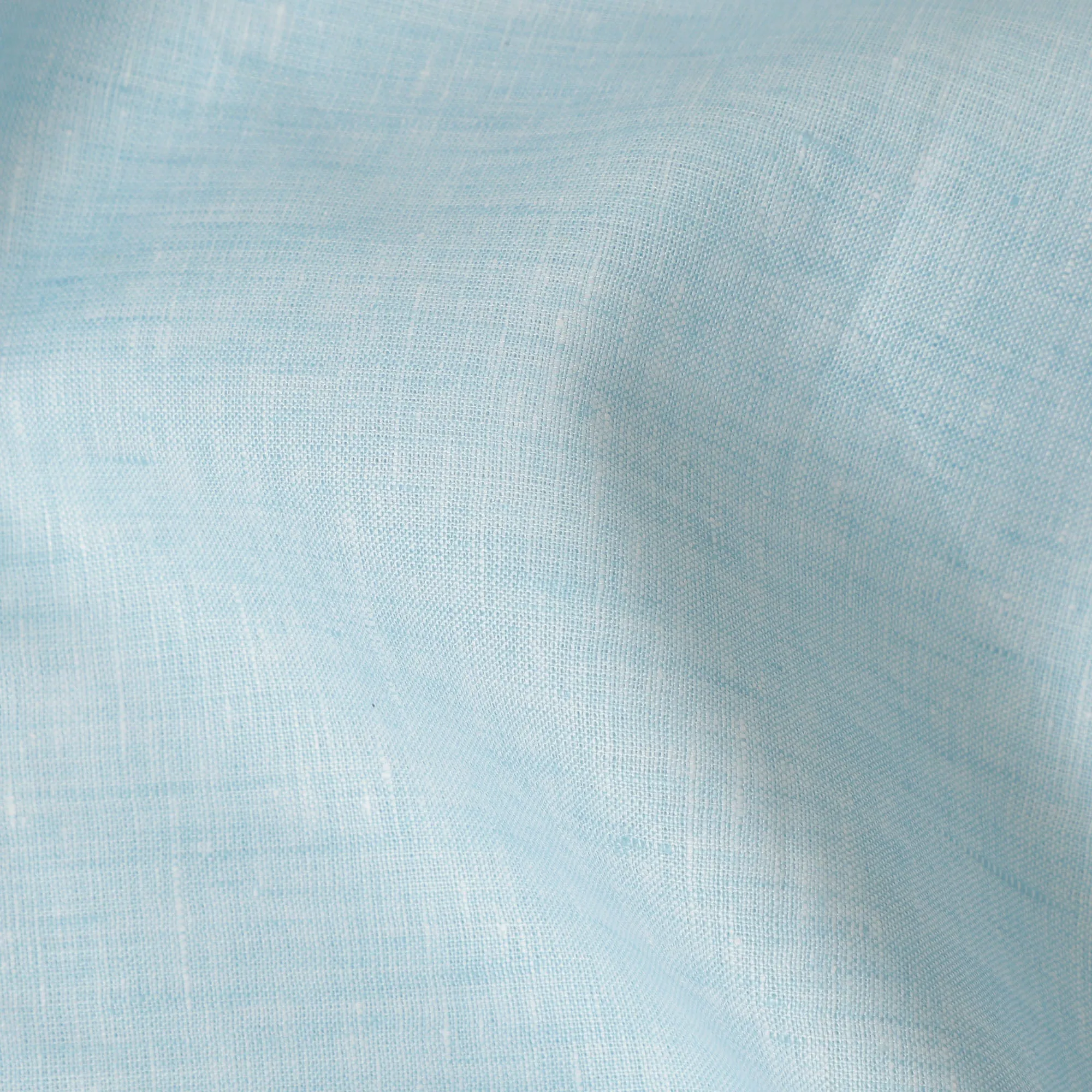 Sky Blue Pure Linen Fabric for Tailoring, 60 Lea, 150 cm Width-D20551