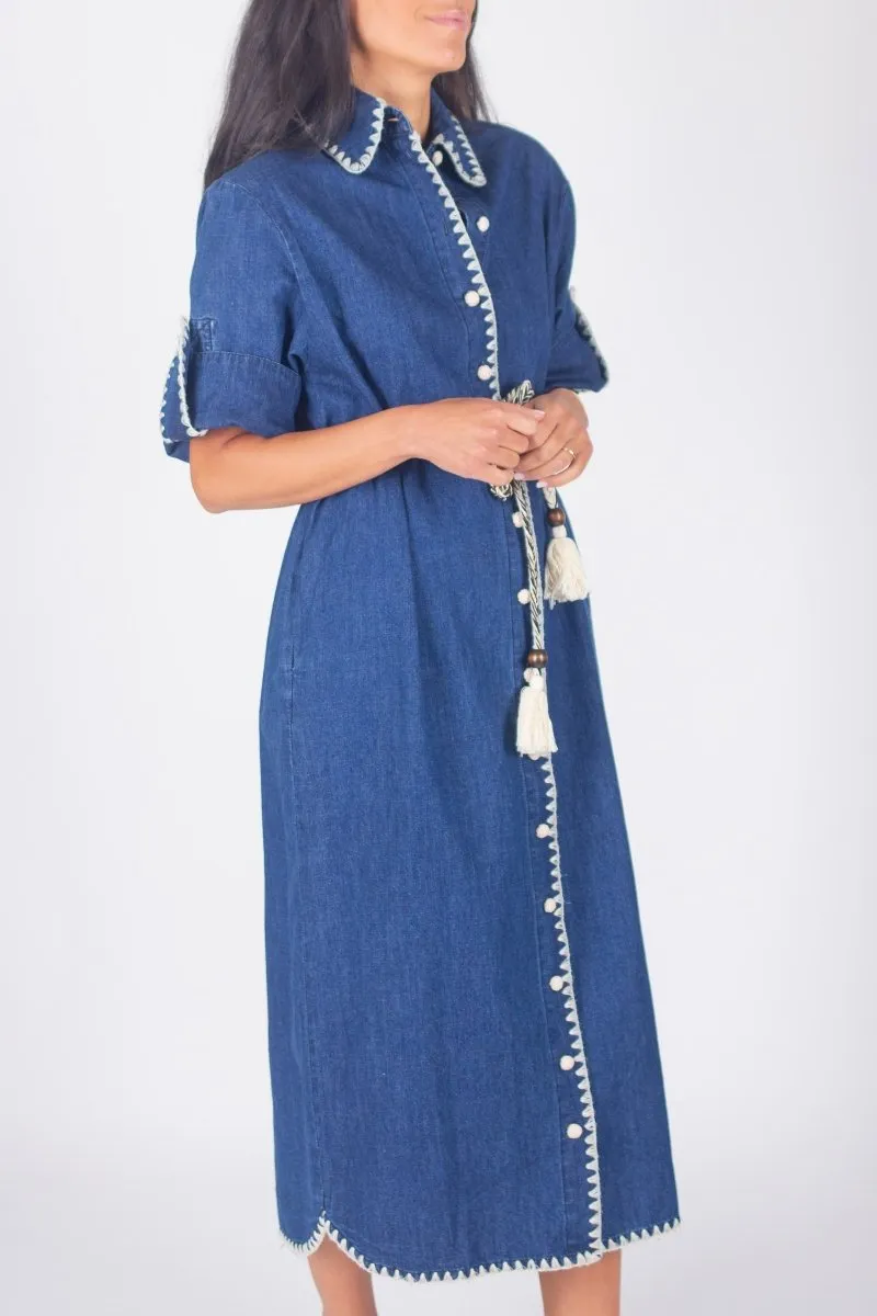 SOPHIA DRESS (DENIM) 46"