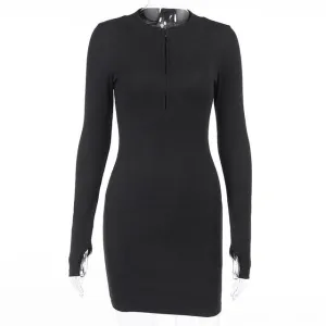 Stylish Sexy Women's Long Sleeve Bodycon Knitted Dresses