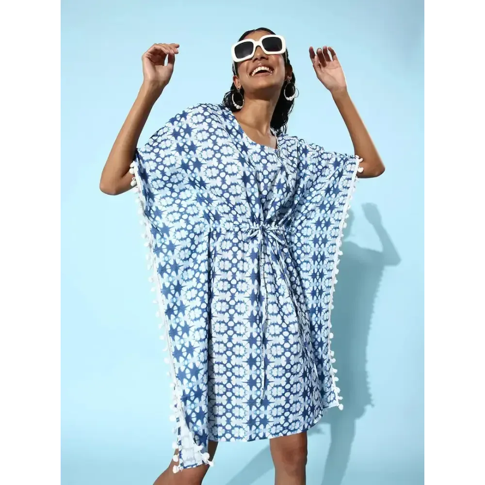 Women Stylish Cotton Blend Kaftan Dress