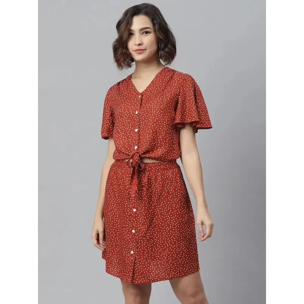 Women Stylish Viscose Rayon Shirt Dress